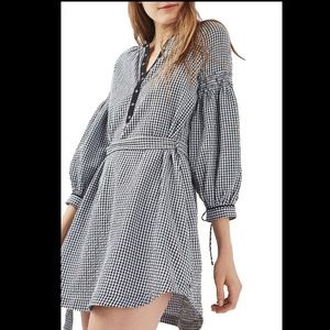Top shop Gingham Smock Dress